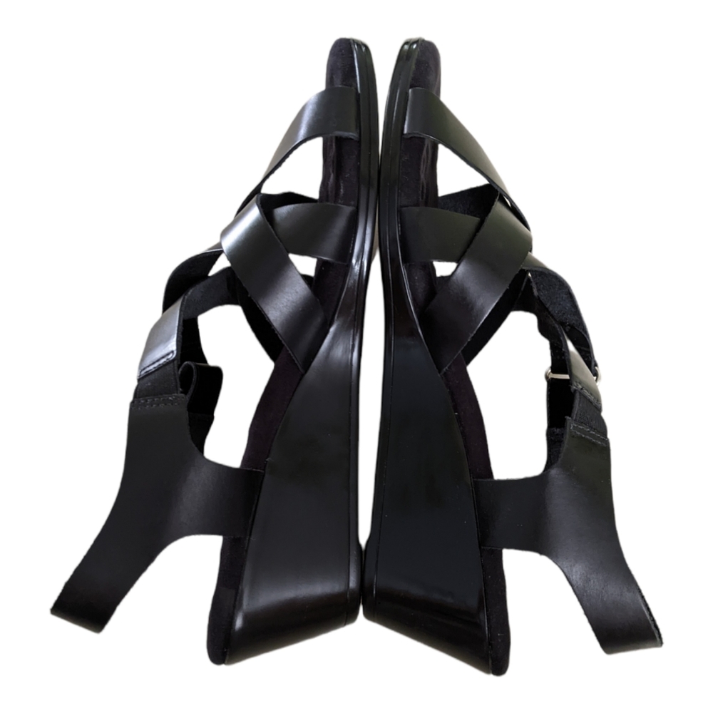 Walking Cradles Newton Black Leather Strappy Sandal Size 10 EUC - Picture 4 of 15